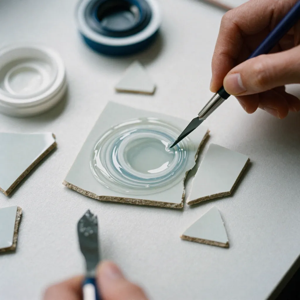 Glazuurtextuur detail